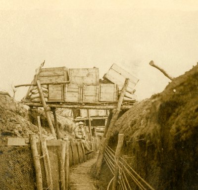 Trincheras cerca de Les Éparges, norte de Francia, c. 1914-c. 1918 de Unbekannt