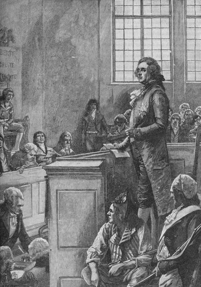 Juicio de Luis XVI de Francia, 1792 1905 de Unbekannt
