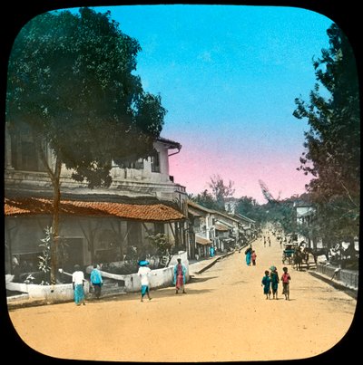 Calle Trincomalee, Kandy, Ceilán, finales del siglo XIX o principios del XX de Unbekannt