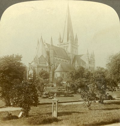 Catedral de Trondhjem, cuyas tradiciones se remontan ocho siglos, Noruega, c. 1905 de Unbekannt