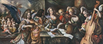 Trompetas, timbal, violín, chirimía, laúd y viola da gamba, 1948 de Unbekannt