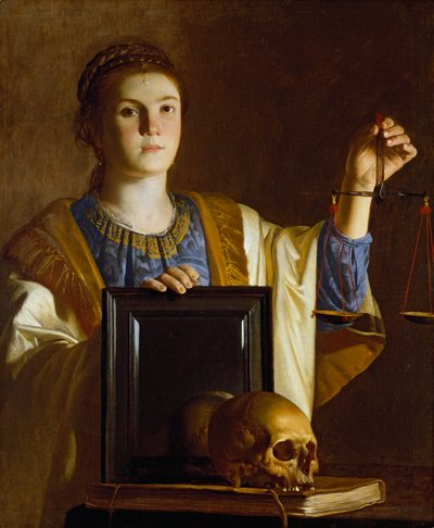 La Verdad presentando un espejo a las vanidades del mundo, c1620-1630 de Unbekannt