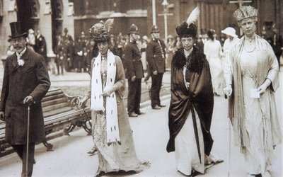 La zarina María Fiódorovna de Rusia visitando Gran Bretaña, 1890s de Unbekannt