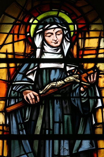 Vidriera de la catedral de Túnez: Santa Rita, Túnez, Túnez de Unbekannt
