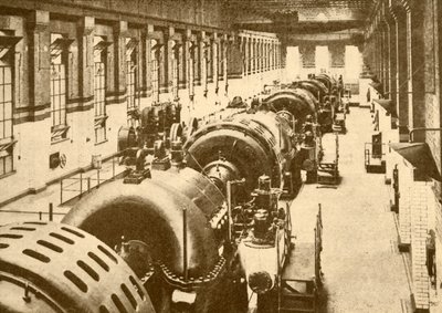 Turbo-Generadores en la Central Eléctrica de Neasden, Metropolitan Railway, 1930 de Unbekannt