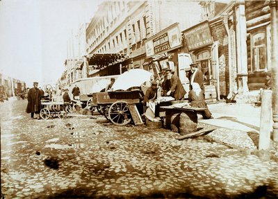 Calle Tverskaya-Yamskaya, Moscú, Rusia, 1911 de Unbekannt