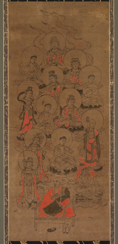 Doce Budas y Kobo Daishi Jusanbutsu, finales del siglo XVII de Unbekannt