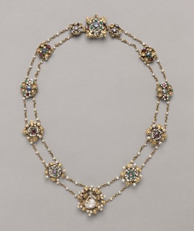 Doce medallones montados como un collar, c. 1400 de Unbekannt
