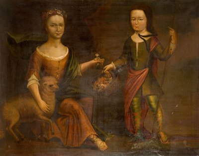 Dos niños de la familia Holte, 1800 de Unbekannt