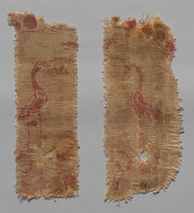 Dos fragmentos de gran rondel, siglo VII de Unbekannt