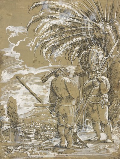 Dos lansquenetes, c. 1520 de Unbekannt
