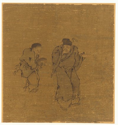 Dos Figuras Masculinas con un Sapo, dinastía Ming o Qing, siglo XVII de Unbekannt