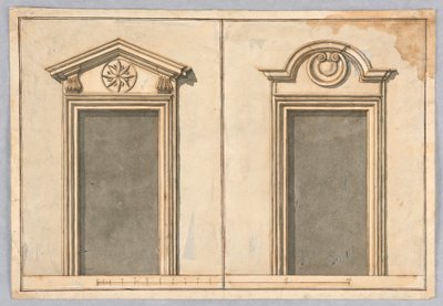 Dos proyectos para marcos de puertas de Unbekannt