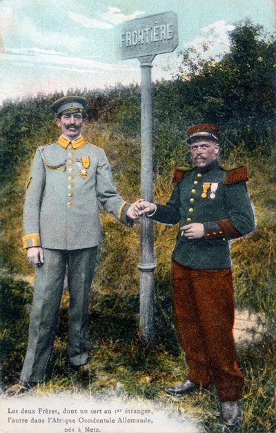 Dos hermanos en la frontera franco-alemana, siglo XX de Unbekannt