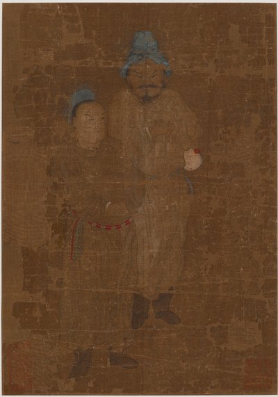 Dos figuras masculinas de pie, dinastía Ming, siglo XVII de Unbekannt