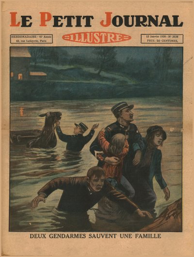 Dos policías salvan a una familia, 1930 de Unbekannt