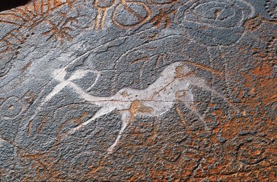 Pinturas rupestres de Twyfelfontein, DAMARALAND, NAMIBIA de Unbekannt