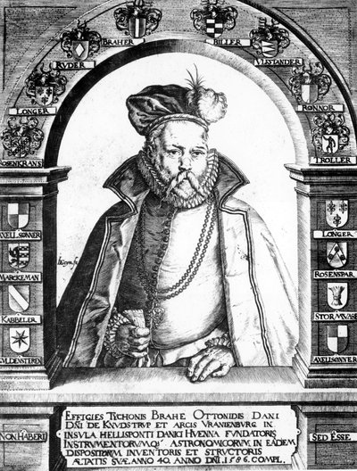 Tycho Brahe, astrónomo danés, c1586 de Unbekannt