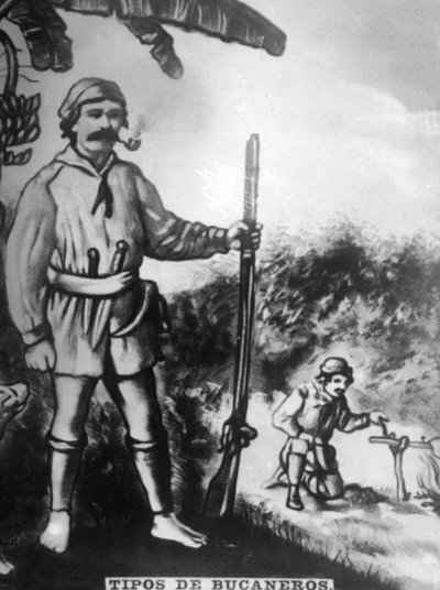 Tipos de Bucaneros, siglo XVII, 1920s de Unbekannt