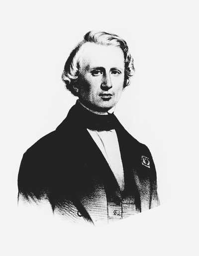 UJJ Leverrier, astrónomo francés que calculó la posición del planeta Neptuno en 1846 c. 1850 de Unbekannt