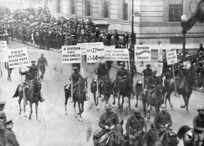 1ª Ejército de EE.UU. en el desfile de la victoria, Nueva York, EE.UU., 10 de septiembre de 1919 de Unbekannt