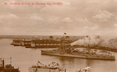 Llegada del presidente de EE.UU., Calvin Coolidge, a La Habana para la Conferencia Panamericana, 15 de enero de 1928 de Unbekannt
