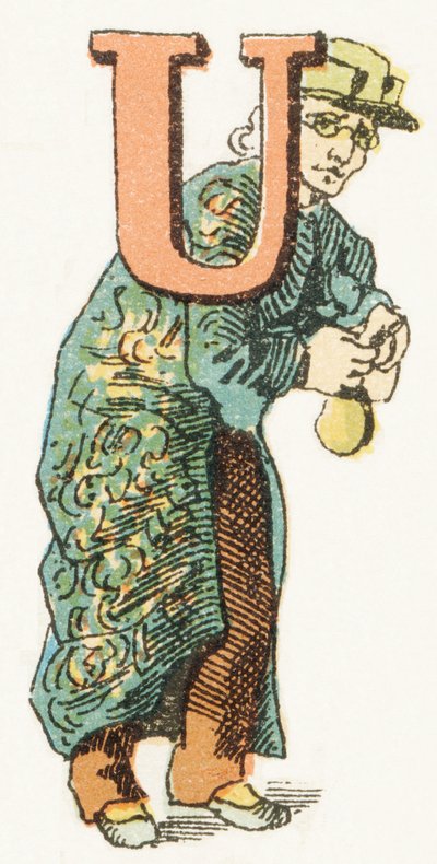 U - Usurero - Alfabeto Infantil, Ediciones Gordinne 1920 de Unbekannt