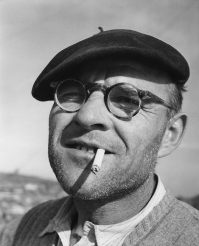 Umberto Bratti, trabajador del canal y central eléctrica de Donzere-Mondragon, 1952 de Unbekannt