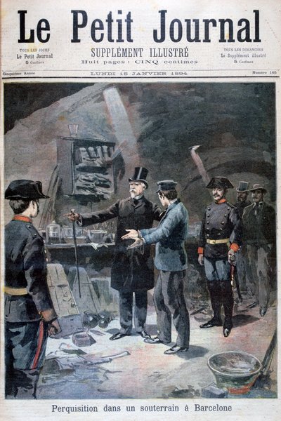 Búsqueda subterránea de anarquistas, Barcelona, 1894 de Unbekannt