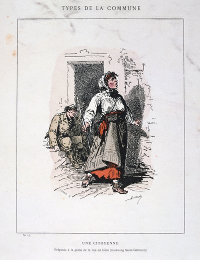 Una Ciudadana, Comuna de París, 1871 de Unbekannt