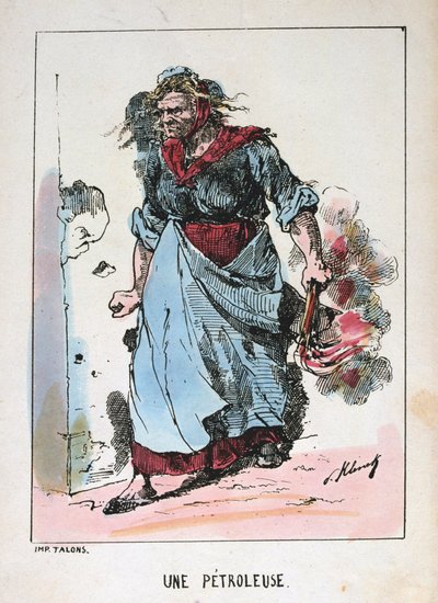 Une Petroleuse, Comuna de París, 1871 de Unbekannt
