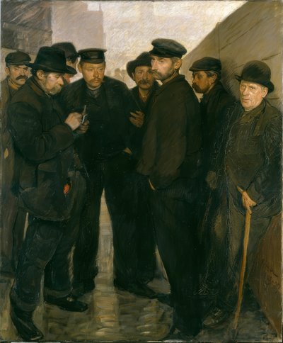 Desempleados (Jornaleros en el Puerto de Hamburgo) de Unbekannt