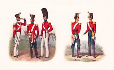 Uniformes del 86º Regimiento, 1842, y Regimiento, 1848 de Unbekannt