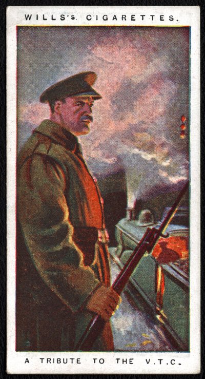 Reino Unido: Una de una serie de veinticuatro tarjetas de cigarrillos publicadas en 1917 por la Compañía Imperial de Tabaco como tributo al esfuerzo bélico de las fuerzas militares y civiles de Unbekannt