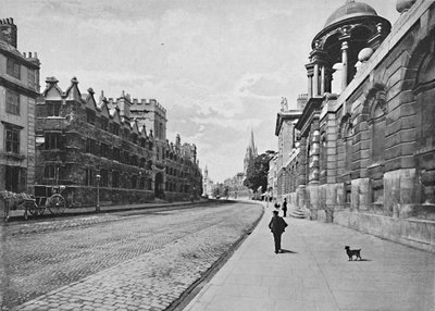 University College desde High Street, Oxford, c1896 de Unbekannt