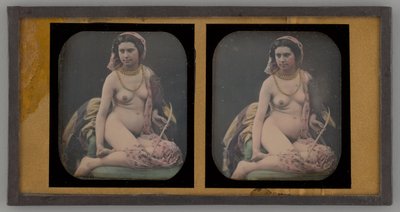Retrato sin título de una mujer desnuda de Unbekannt