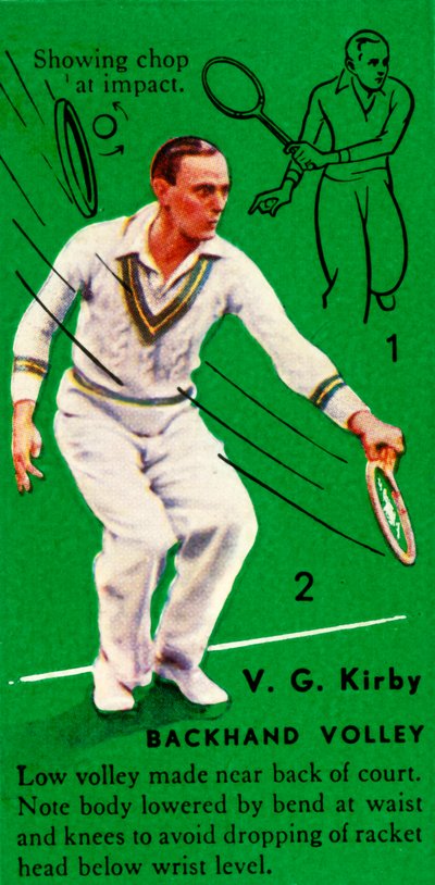 V. G. Kirby - Volea de revés, c. 1935 de Unbekannt