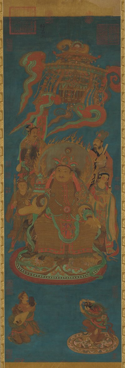 Vaisravana, Rey Guardián del Norte, dinastía Yuan o Ming, siglo XIV de Unbekannt