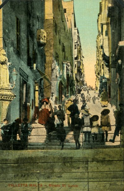 Valetta, Malta - Strada St. Lucia, c1918-c1939 de Unbekannt