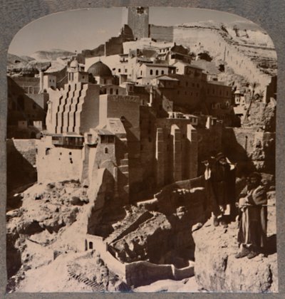 Valle de Mar Saba y Convento, desde Brook Kedron, c1900 de Unbekannt