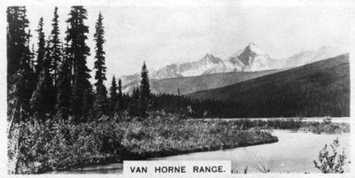 Cordillera Van Horne, Montañas Rocosas Canadienses, c1920s de Unbekannt