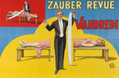 Cartel de la Revue Mágica Vandredi, 1923 de Unbekannt