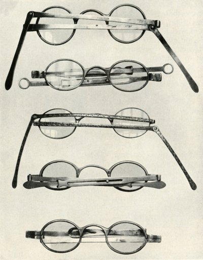 Varios tipos de gafas... de finales del siglo XVIII y principios del XIX de Unbekannt