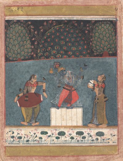 Vasant Ragini: Folio de una serie ragamala Guirnalda de Modos Musicales, ca. 1630-40 de Unbekannt