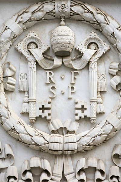 Escudo de armas del Vaticano, Roma, Italia de Unbekannt