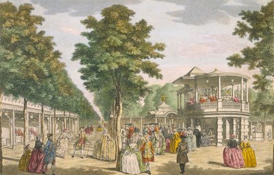 Jardines de Vauxhall, Lambeth, siglo XVIII de Unbekannt