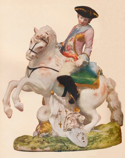 Figura de porcelana de Vauxhall, probablemente representando a Fernando, Duque de Brunswick, c1755-60 de Unbekannt