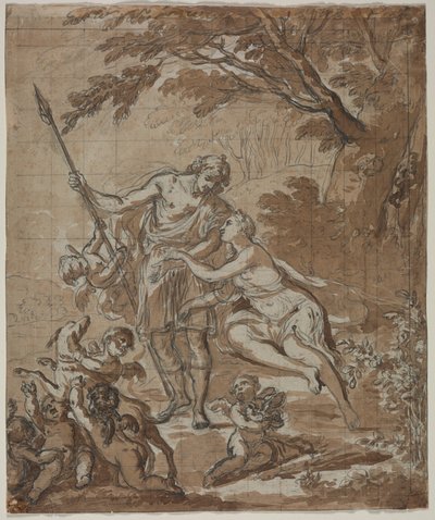 Venus y Adonis, 1713 de Unbekannt