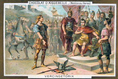 Vercingétorix se rinde a Julio César, c46 a.C., siglo XIX de Unbekannt