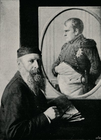 Verestchagin pintando un cuadro de Napoleón, c1890, 1910 de Unbekannt
